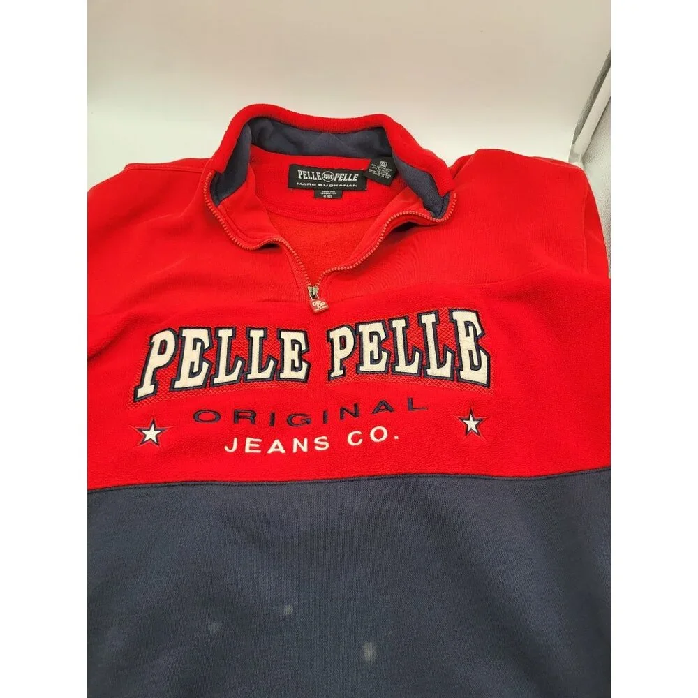 PELLE PELLE Marc Buchanan VTG Y2K 90s Pullover Streetwear Hip Hop Urban XL - Picture 9 of 9